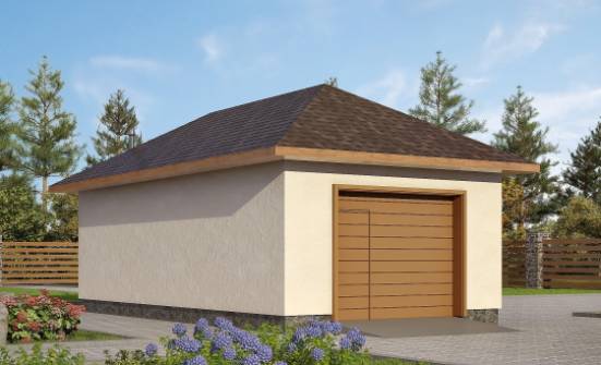 040-001-П Проект гаража из блока Уральск | Проекты одноэтажных домов от House Expert