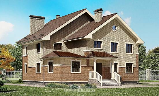 300-004-Л Проект двухэтажного дома, просторный загородный дом из керамзитобетонных блоков Актау | Проекты домов от House Expert