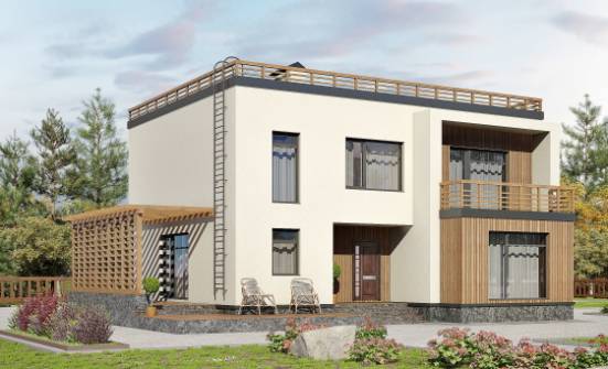 215-002-Л Проект двухэтажного дома, красивый дом из газобетона Семей | Проекты домов от House Expert