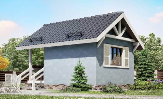 020-001-П Проект одноэтажного дома, уютный дом из дерева Кызылорда | Проекты одноэтажных домов от House Expert