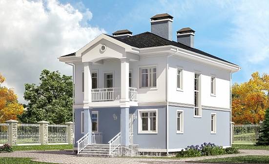 120-001-П Проект двухэтажного дома, бюджетный коттедж из керамзитобетонных блоков Петропавловск | Проекты домов от House Expert