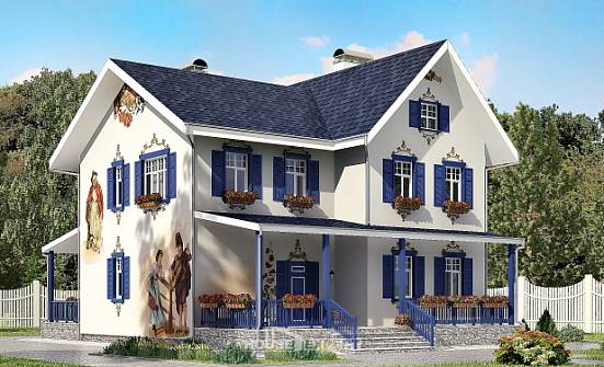 180-003-П Проект двухэтажного дома, компактный домик из кирпича Экибастуз | Проекты домов от House Expert