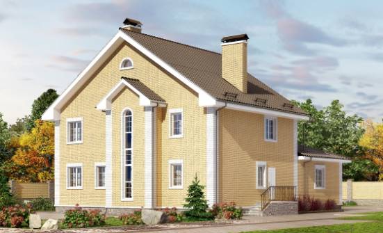 320-003-Л Проект двухэтажного дома, большой домик из пеноблока Костанай | Проекты домов от House Expert