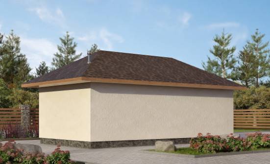 040-001-П Проект гаража из блока Уральск | Проекты одноэтажных домов от House Expert