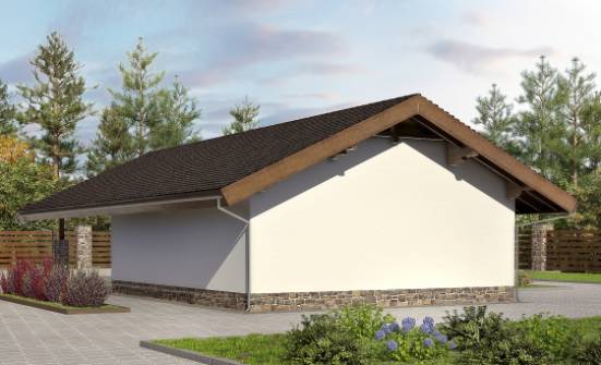 060-005-Л Проект гаража из кирпича Кокшетау | Проекты одноэтажных домов от House Expert