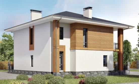 180-015-П Проект двухэтажного дома, скромный домик из пеноблока Актобе | Проекты домов от House Expert