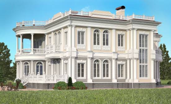 505-001-П Проект двухэтажного дома и гаражом, классический коттедж из газосиликатных блоков Талдыкорган | Проекты домов от House Expert