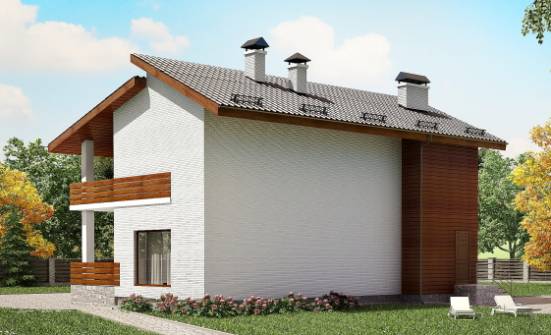 180-009-П Проект двухэтажного дома с мансардой, просторный дом из кирпича Атырау | Проекты домов от House Expert