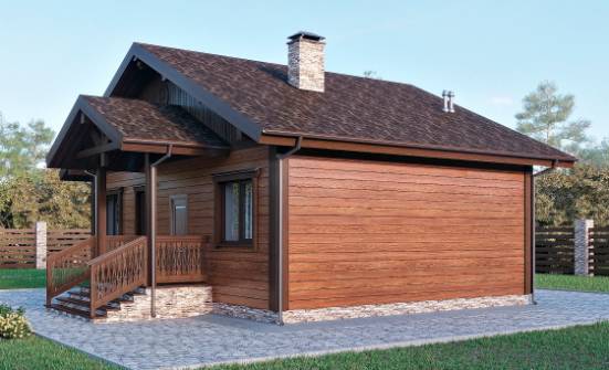 065-001-П Проект бани из бризолита Шымкент | Проекты домов от House Expert