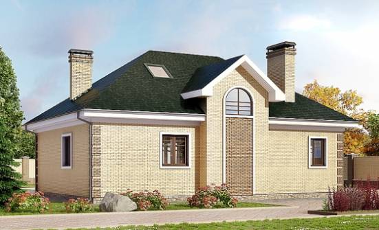 150-013-Л Проект двухэтажного дома мансардой, классический загородный дом из кирпича Кызылорда | Проекты домов от House Expert