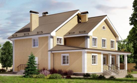 320-003-Л Проект двухэтажного дома, большой домик из пеноблока Костанай | Проекты домов от House Expert