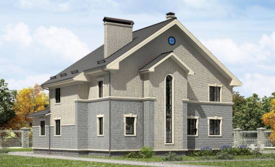300-004-П Проект двухэтажного дома, современный загородный дом из поризованных блоков Усть-Каменогорск | Проекты домов от House Expert
