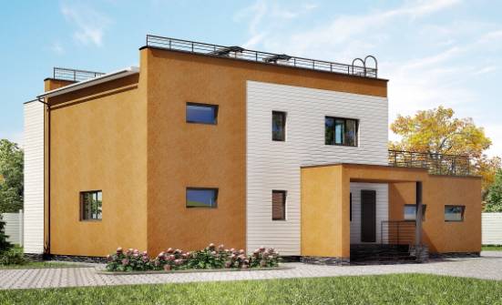 180-012-П Проект двухэтажного дома и гаражом, простой загородный дом из кирпича Туркестан | Проекты домов от House Expert