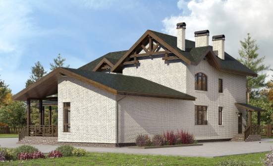 340-004-Л Проект двухэтажного дома, уютный коттедж из арболита Уральск | Проекты домов от House Expert