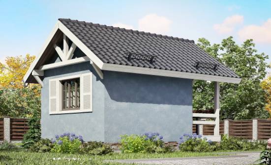 020-001-П Проект одноэтажного дома, уютный дом из дерева Кызылорда | Проекты одноэтажных домов от House Expert