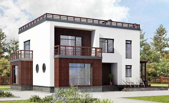 215-002-П Проект двухэтажного дома, просторный домик из газобетона Жанаозен | Проекты домов от House Expert