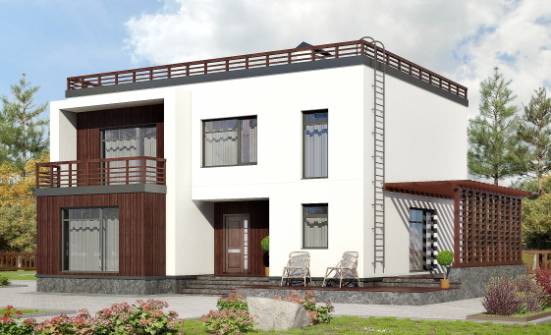 215-002-П Проект двухэтажного дома, просторный домик из газобетона Жанаозен | Проекты домов от House Expert