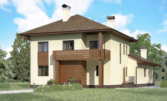 300-001-П Проект двухэтажного дома, огромный домик из кирпича Жанаозен | Проекты домов от House Expert