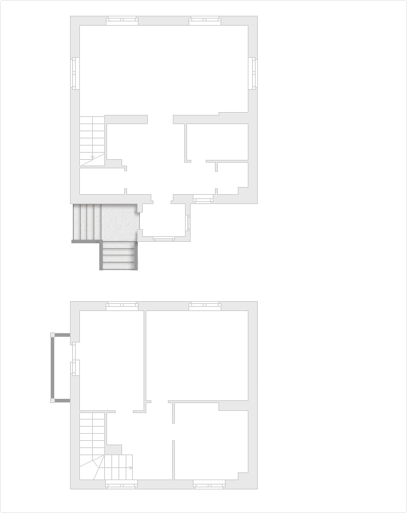 Планировка проекта двухэтажного дома 105 кв.м.