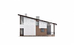 140-005-П Проект двухэтажного дома с мансардным этажом, уютный дом из твинблока Экибастуз, House Expert