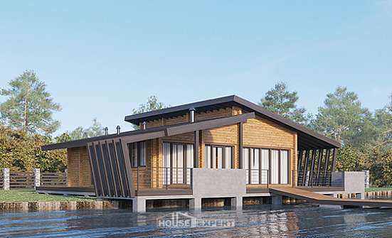 100-007-П Проект бани из дерева Актобе | Проекты одноэтажных домов от House Expert