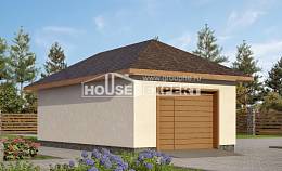 040-001-П Проект гаража из керамзитобетонных блоков Тараз, House Expert
