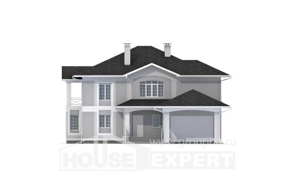 360-001-П Проект двухэтажного дома, гараж, большой дом из кирпича Экибастуз, House Expert
