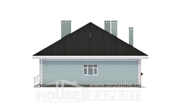 135-003-Л Проект одноэтажного дома, компактный загородный дом из арболита Кокшетау, House Expert
