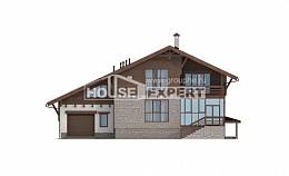 420-001-П Проект трехэтажного дома с мансардой, гараж, красивый дом из кирпича, Павлодар