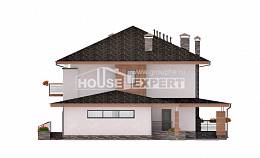 305-001-П Проект двухэтажного дома, гараж, уютный коттедж из керамзитобетонных блоков Костанай, House Expert