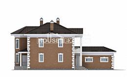 150-006-П Проект двухэтажного дома и гаражом, классический загородный дом из бризолита, Актау