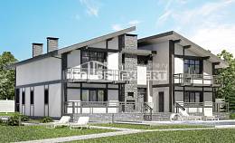 280-002-П Проект двухэтажного дома мансардой, просторный загородный дом из кирпича, House Expert