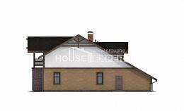 180-011-Л Проект двухэтажного дома с мансардным этажом, гараж, современный загородный дом из теплоблока, House Expert