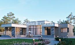 175-001-Л Проект одноэтажного дома, доступный дом из блока Актобе, House Expert