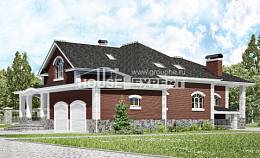 600-001-П Проект трехэтажного дома с мансардой и гаражом, современный загородный дом из теплоблока Актобе, House Expert