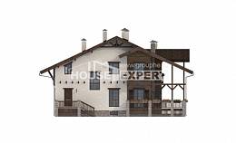 400-004-П Проект трехэтажного дома с мансардой и гаражом, огромный загородный дом из кирпича Темиртау, House Expert