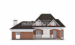 180-007-П Проект двухэтажного дома мансардный этаж, гараж, бюджетный домик из керамзитобетонных блоков Талдыкорган, House Expert