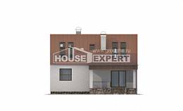 120-004-Л Проект двухэтажного дома с мансардой, современный дом из твинблока Рудный, House Expert