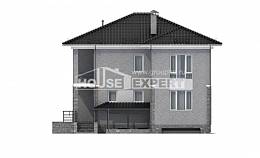 275-004-П Проект трехэтажного дома и гаражом, классический дом из кирпича, Талдыкорган