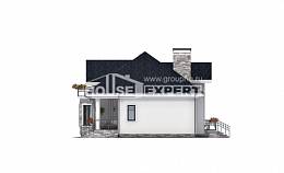 150-008-П Проект двухэтажного дома мансардой, простой коттедж из твинблока Усть-Каменогорск, House Expert