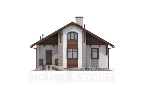 080-002-Л Проект одноэтажного дома, классический дом из бризолита, House Expert