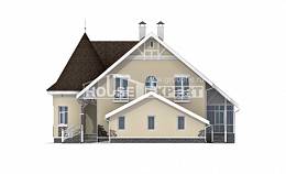 275-001-Л Проект двухэтажного дома с мансардой, гараж, огромный коттедж из кирпича, Нур-Султан
