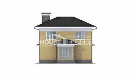 155-011-Л Проект двухэтажного дома, доступный дом из газобетона Атырау, House Expert