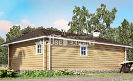 095-001-Л Проект одноэтажного дома, доступный коттедж из дерева, Тараз