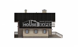 420-001-Л Проект трехэтажного дома мансардой и гаражом, уютный загородный дом из кирпича, Нур-Султан
