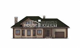 180-010-П Проект двухэтажного дома с мансардой, гараж, простой загородный дом из теплоблока Рудный, House Expert
