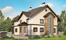 265-003-Л Проект двухэтажного дома, классический коттедж из газосиликатных блоков Талдыкорган, House Expert