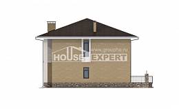 180-015-Л Проект двухэтажного дома, небольшой домик из твинблока Актау, House Expert