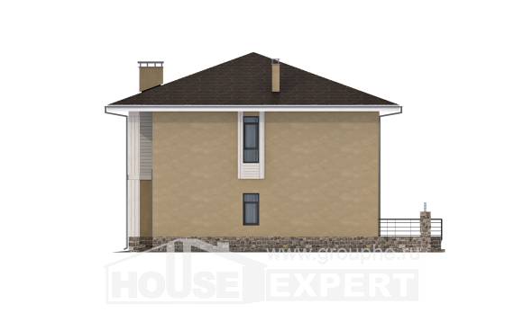 180-015-Л Проект двухэтажного дома, красивый дом из газобетона, Шымкент
