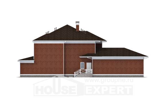 315-001-П Проект двухэтажного дома и гаражом, красивый дом из кирпича Экибастуз, House Expert